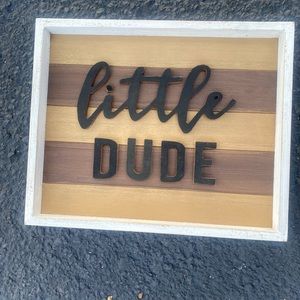 LITTLE DUDE wall decor